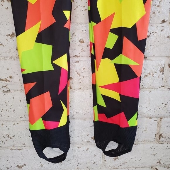 Shinesty Romania Women's Ski Pants 80s 90s Geometric Print Snow Winter Sz Small - Picture 5 of 15
